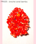 PR005 broche coral bambu