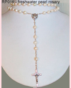 RP016 freshwater pearl rosary