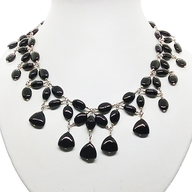 CP026 black onyx necklace