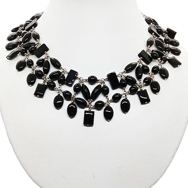 CP029 black onyx necklace