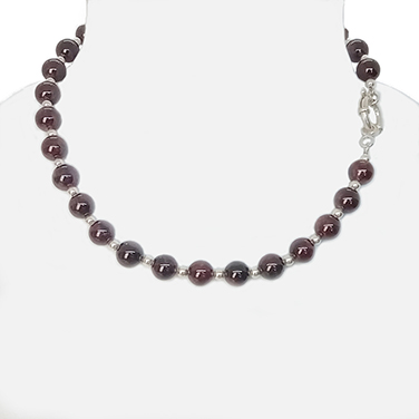 CP037-SD garnet necklace