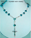 DP011A rock crystal rosary