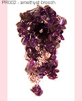 PR002 amethyst brooch