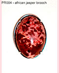 PR004 african jasper brooch