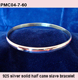 PMC04-7-60-half-cane-silver -bracelet